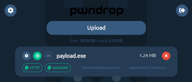 Pwndrop Screenshot