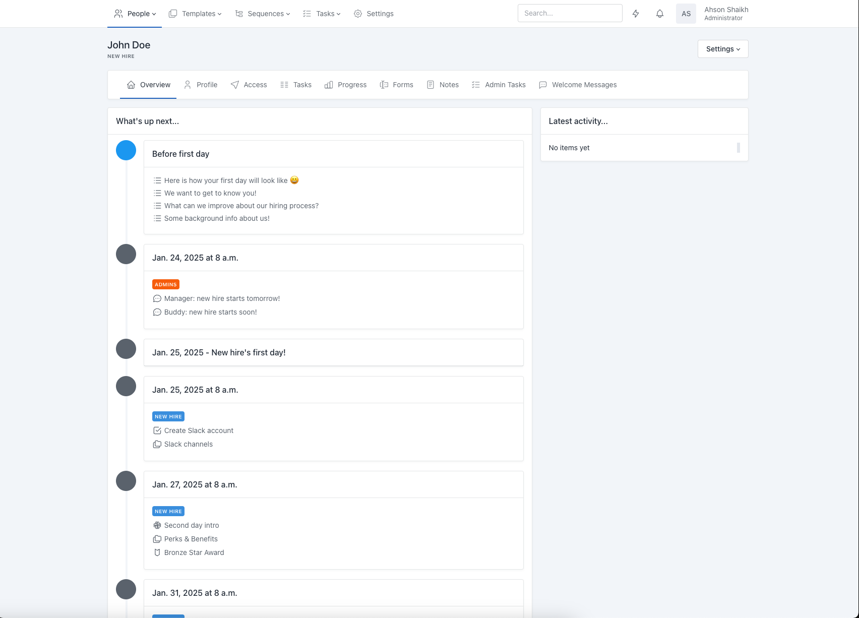 Chief-Onboarding Screenshot