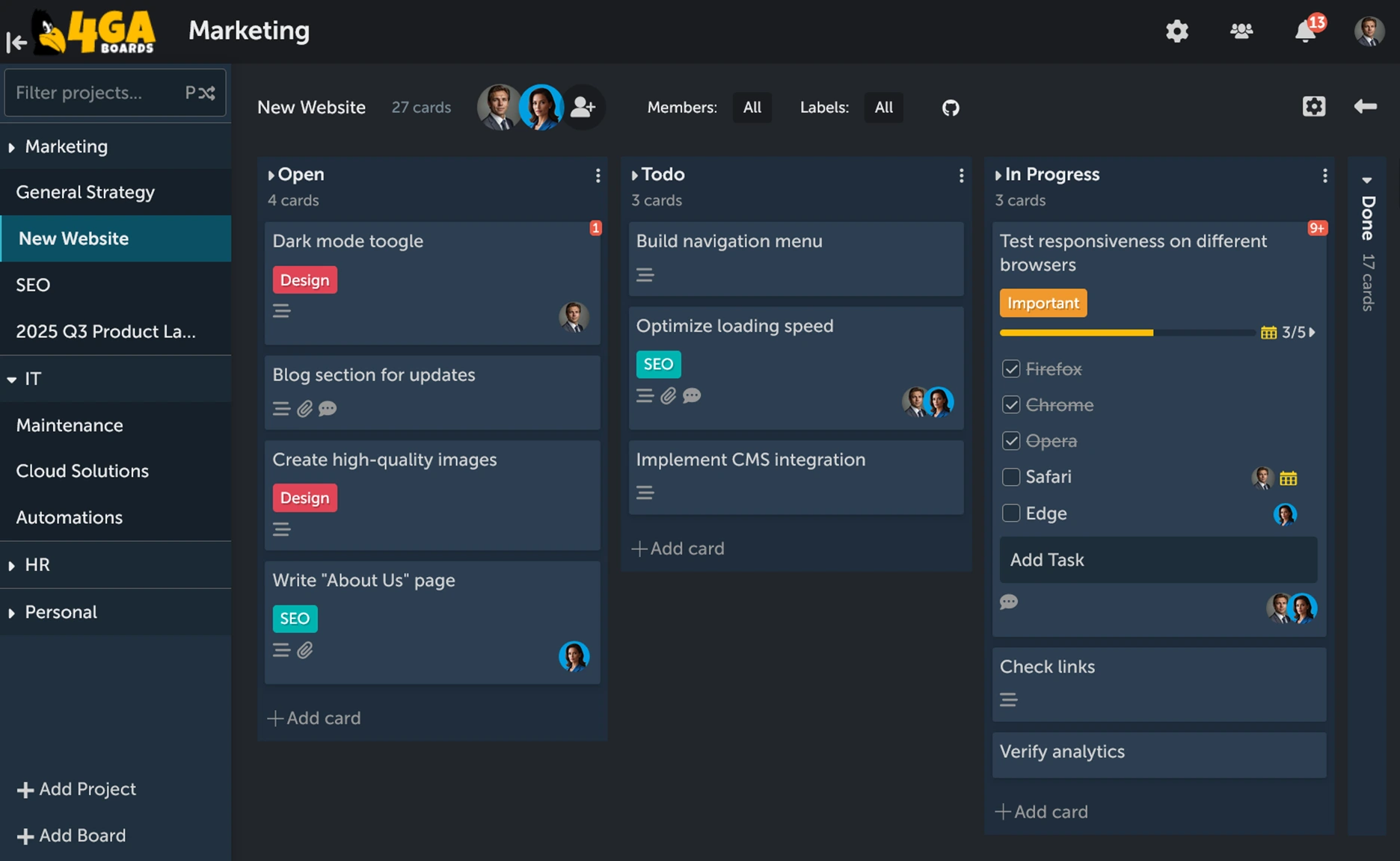 4ga Boards Screenshot
