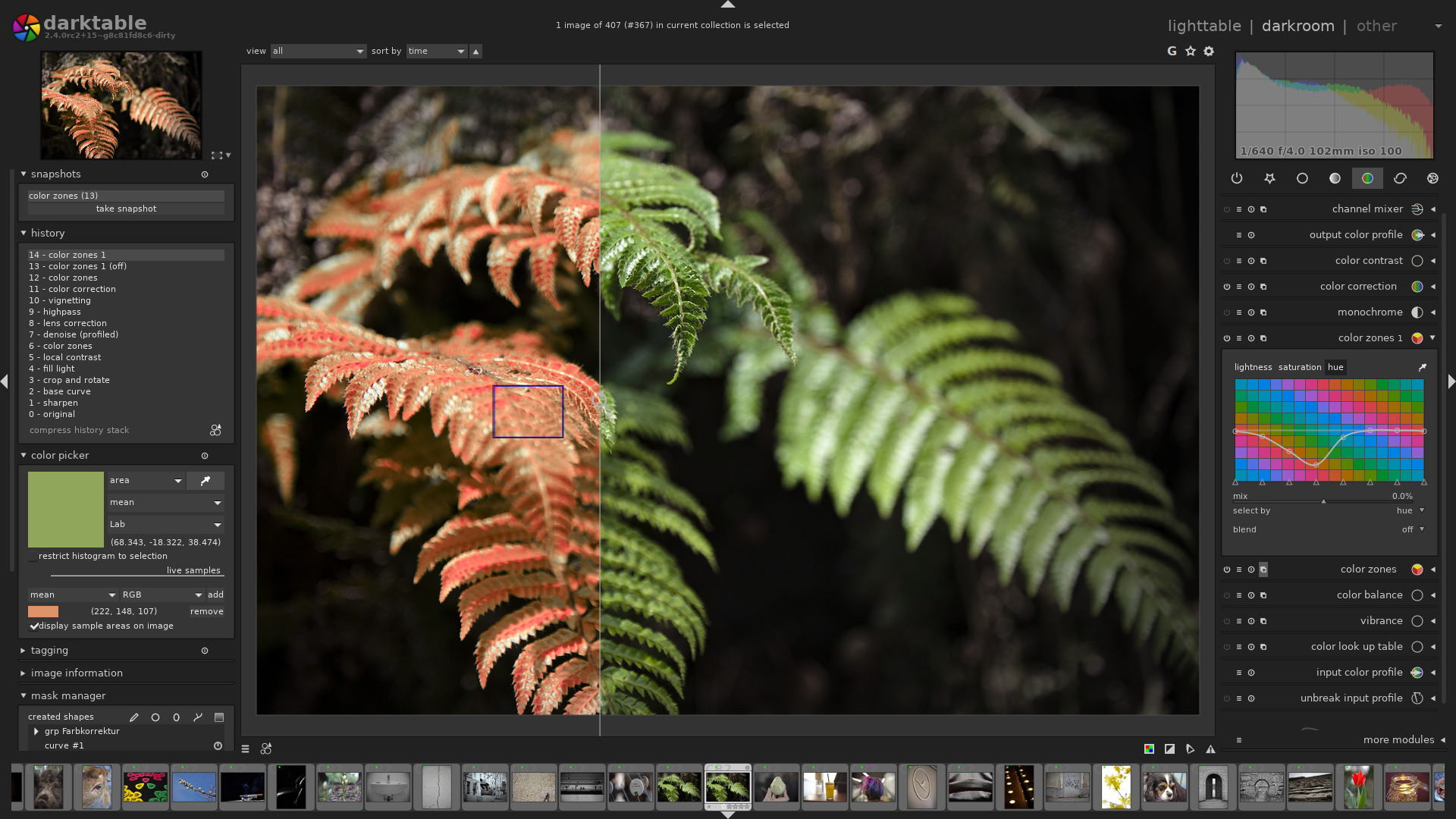 Darktable Screenshot