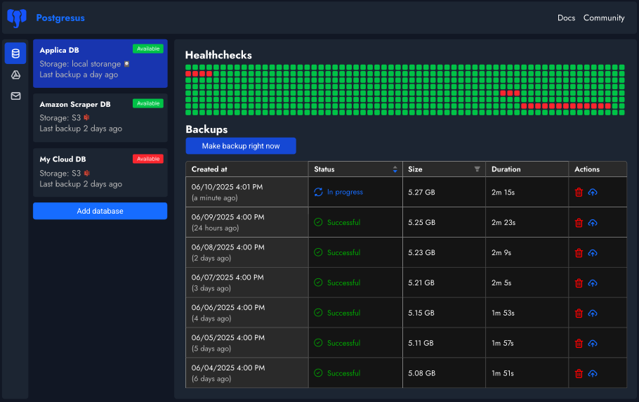 PostgresUS Screenshot