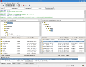 Filezilla Client Screenshot